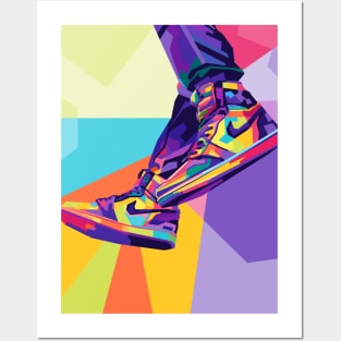 Design Shoes Sneakers Wpap Pop Art Posters and Art